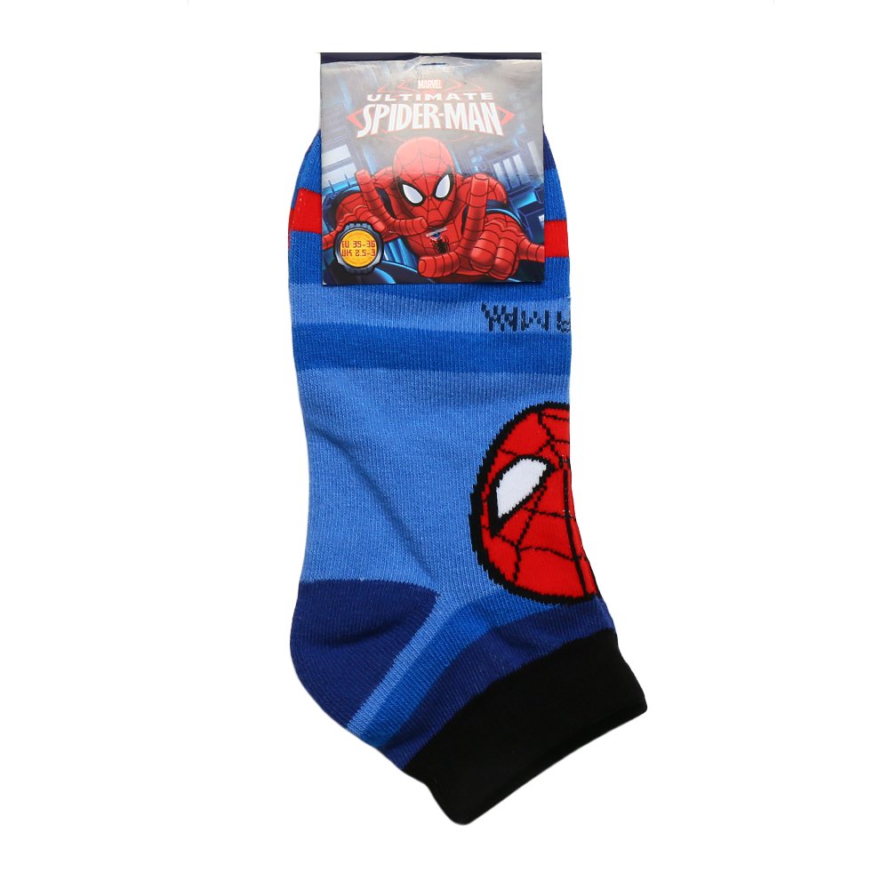Sosete copii Ultimate Spider-Man albastre cu negru