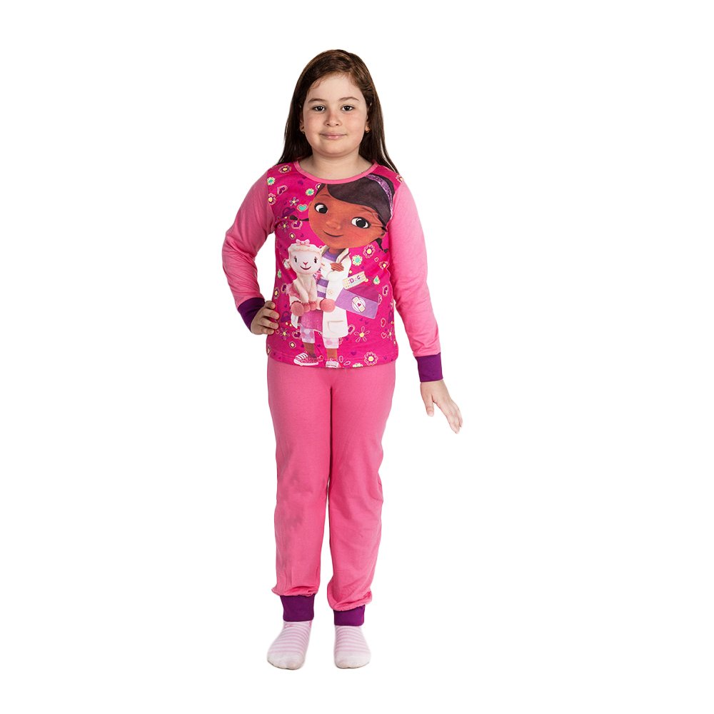 Pijama fete Doctorita Plusica roz