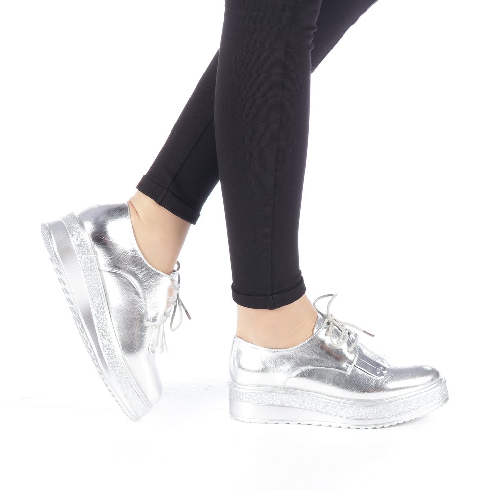 Pantofi dama Vorila argintii