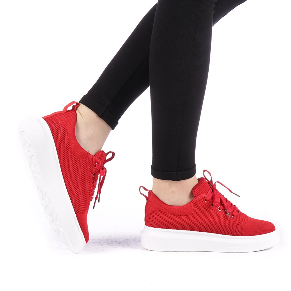 Pantofi sport dama Lasahi rosii
