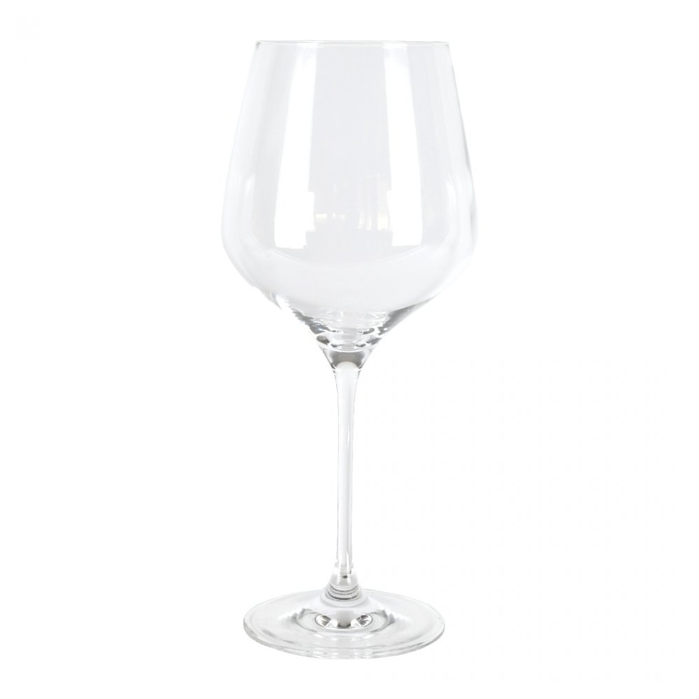 Set 2 pahare vin rosu, cristal Bohemia, model Broggi, pahare cu picior, transparent, 540 ml