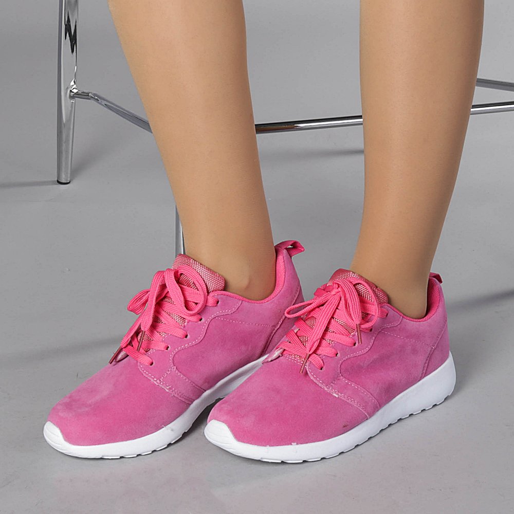 Pantofi sport unisex 201-5A roz cu rosu