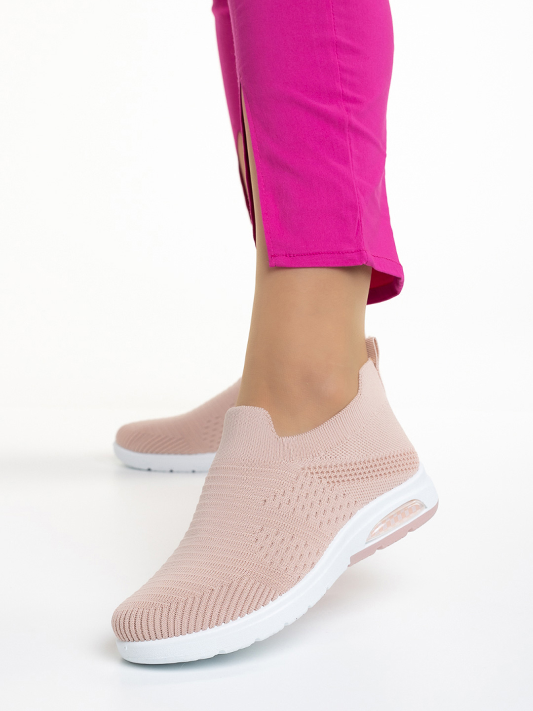 Pantofi sport dama roz din material textil April