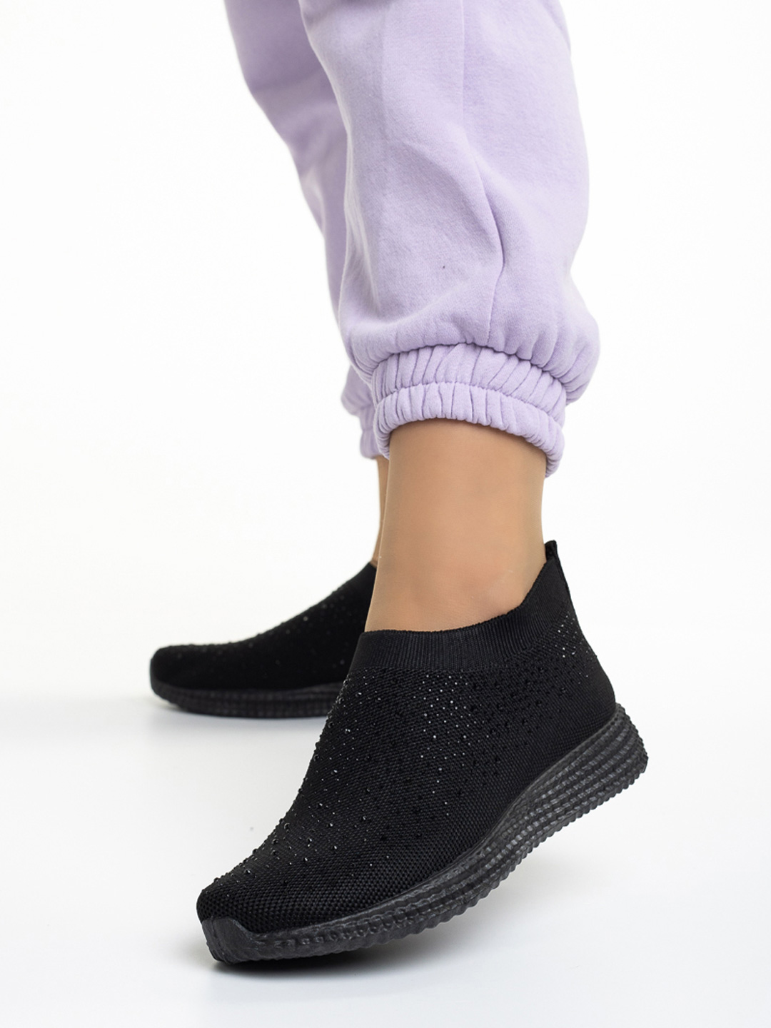 Pantofi sport dama negri din material textil Sorrel