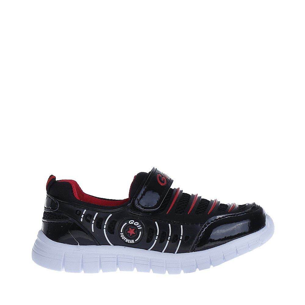 Pantofi sport copii Tedy negri cu rosu