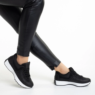 Black Friday - Reduceri Pantofi sport dama negri din material textil Renise Promotie