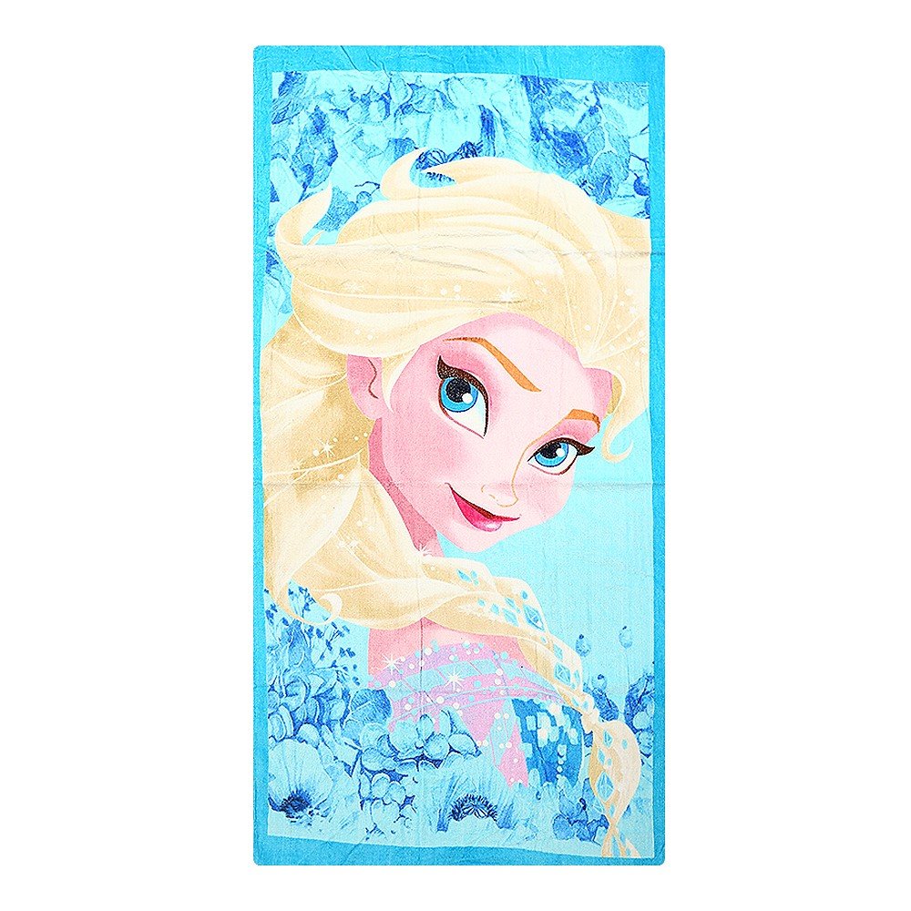 Frozen ? Prospop de plaja pentru copii 70X140 cm roz cu albastru