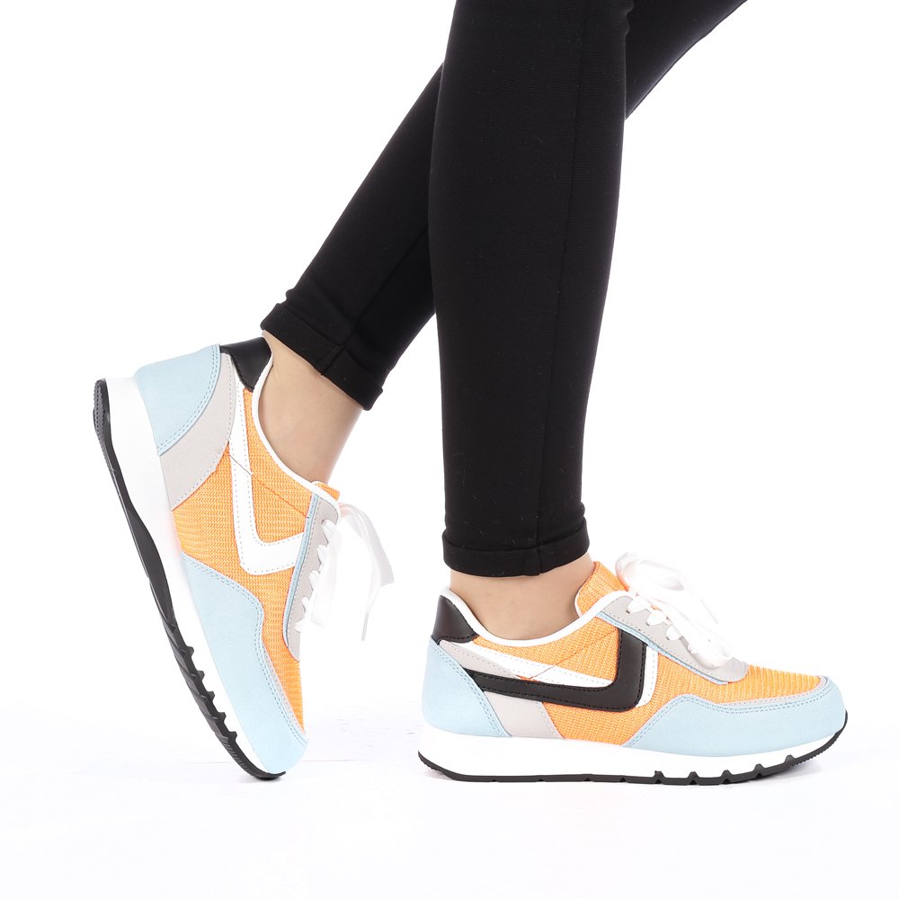 Pantofi sport dama Bony portocalii