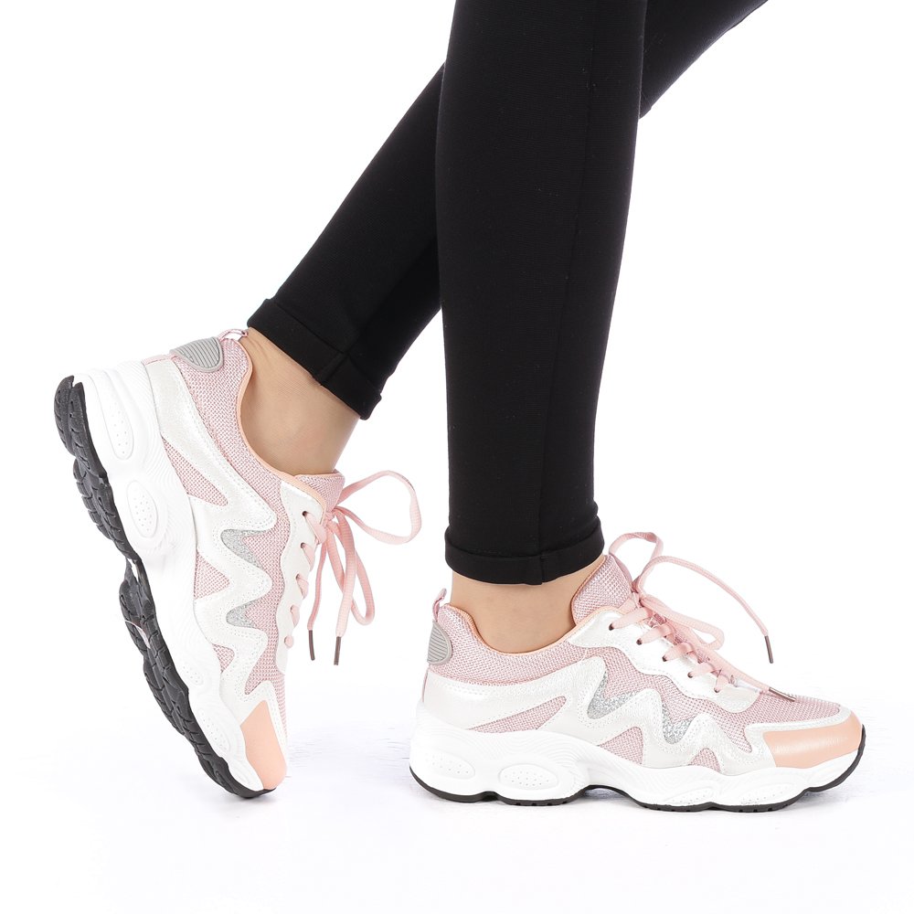Pantofi sport dama Mibia roz