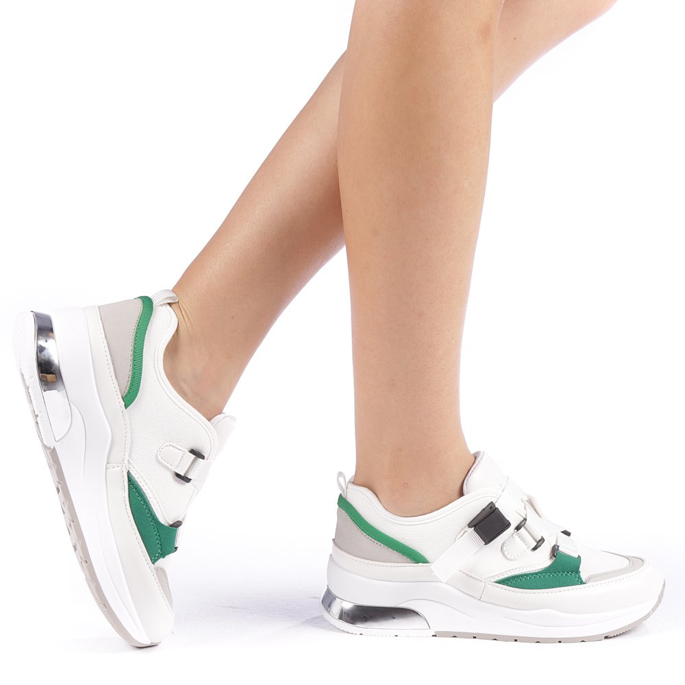 Pantofi sport dama Melita albi