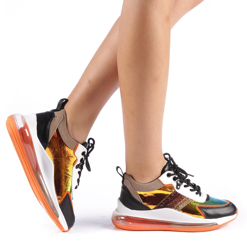 Pantofi sport dama Tamina portocalii