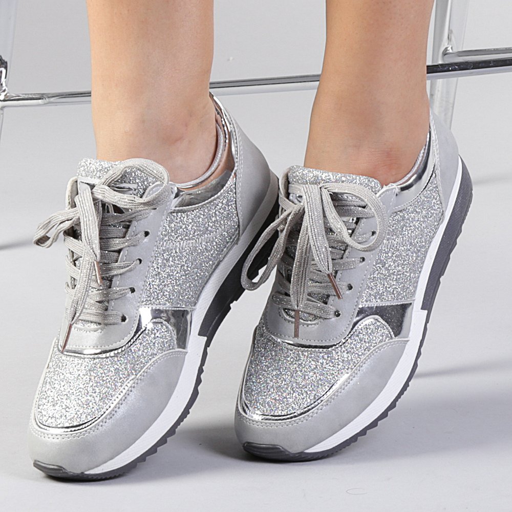 Pantofi sport dama Jesse argintii