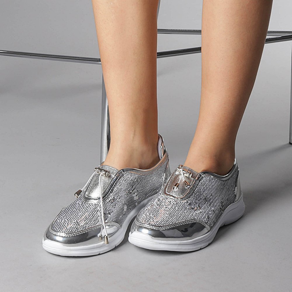 Pantofi sport dama Neely argintii