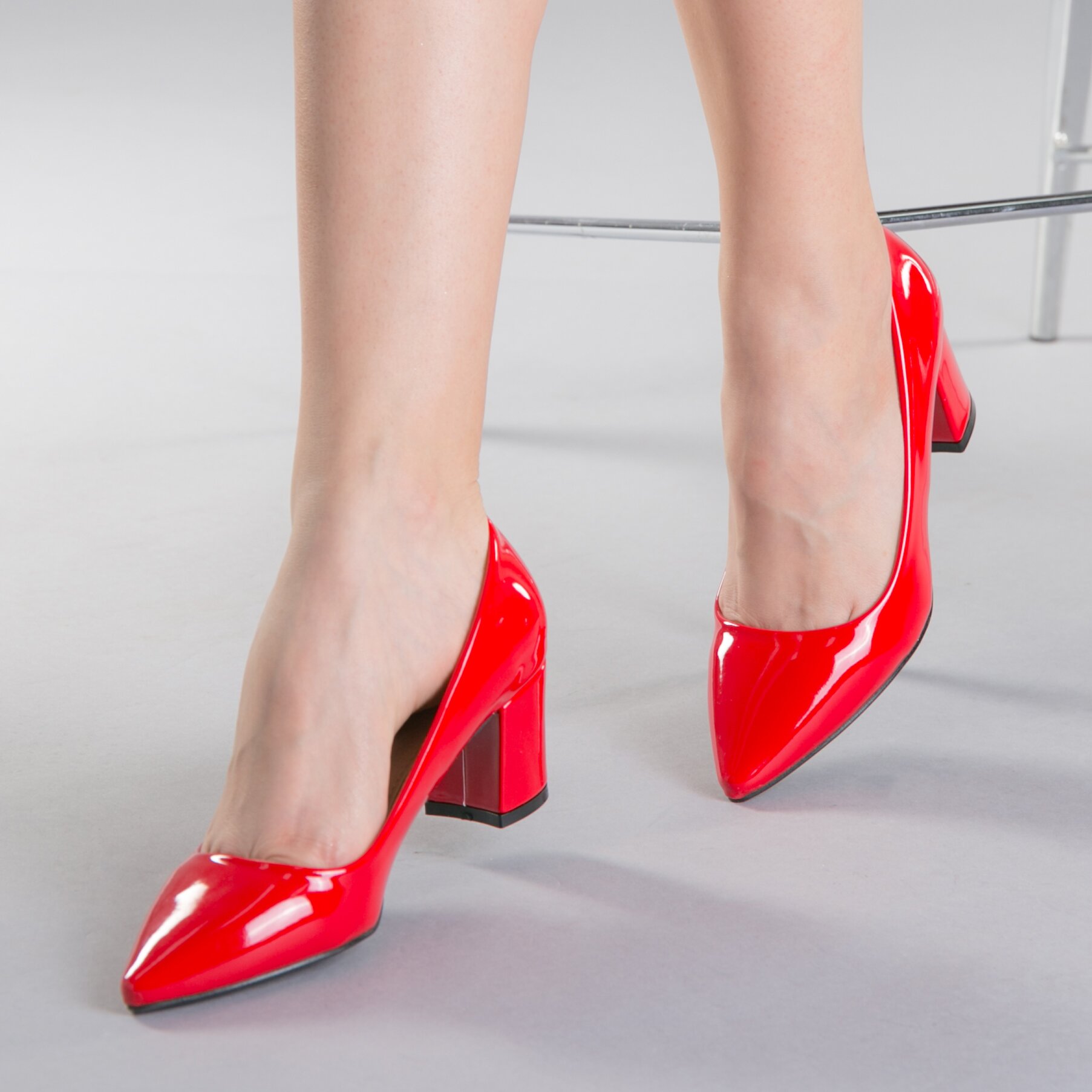Pantofi dama cu toc Afila rosii Incaltaminte Dama 2023-02-03