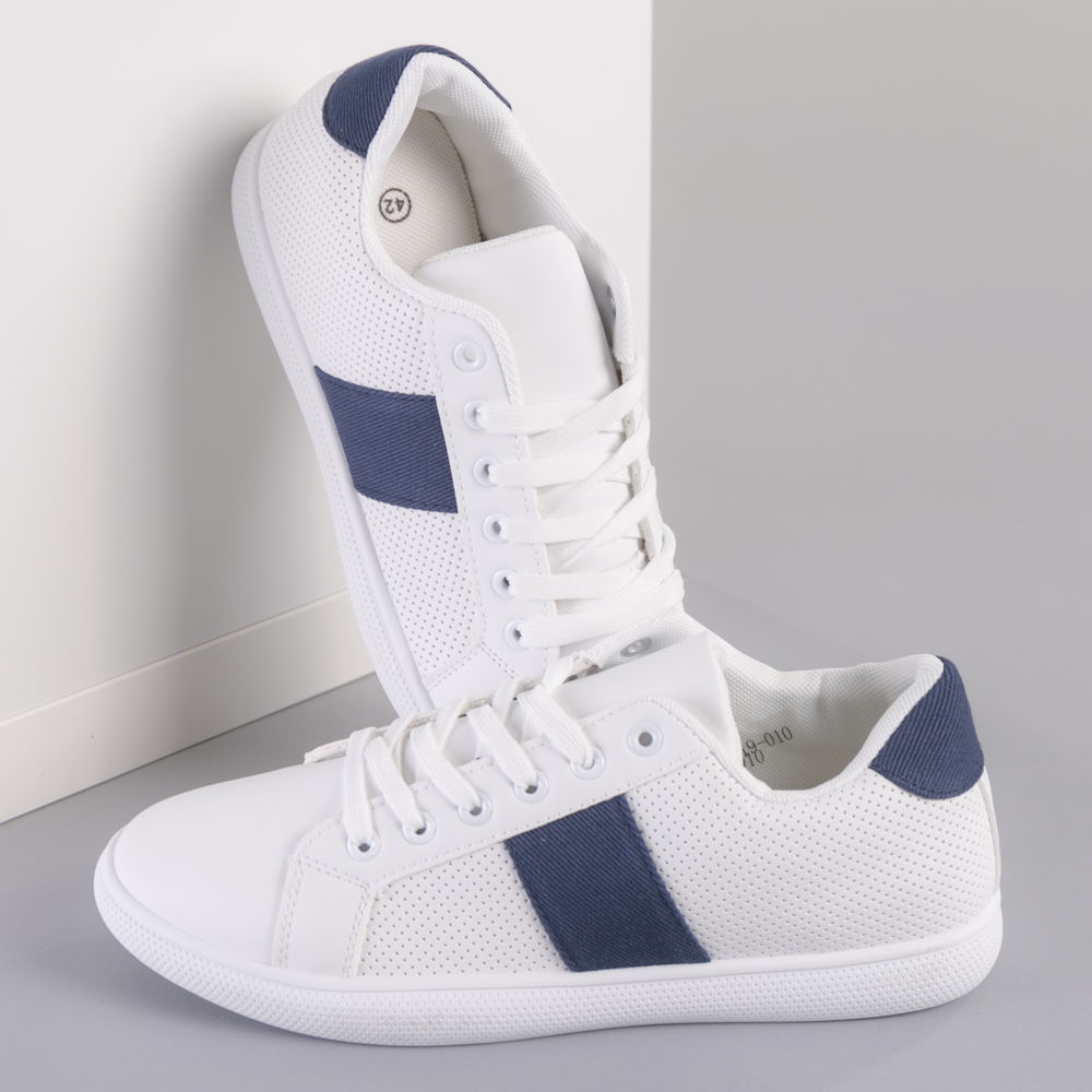 Pantofi sport barbati Garo alb cu albastru