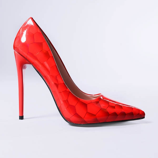 Pantofi stiletto Alison rosii