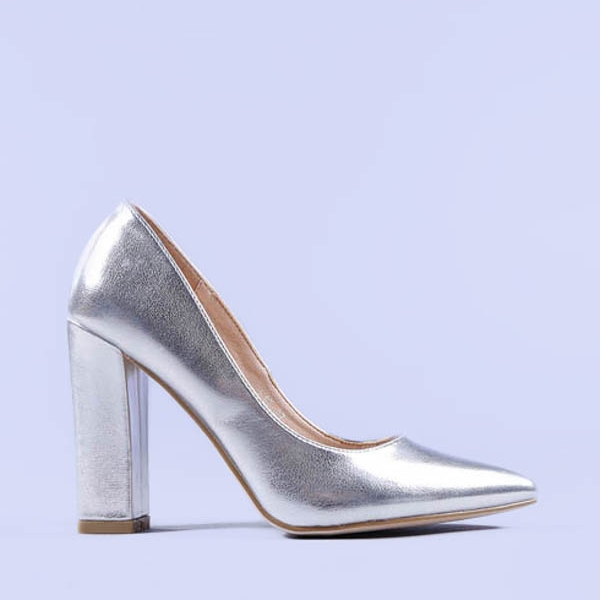 Pantofi dama Clare argintii