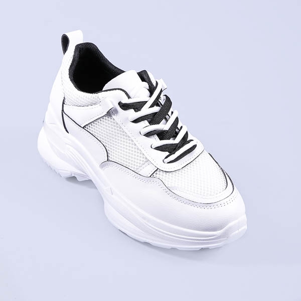 Pantofi sport dama Graziela albi cu negru