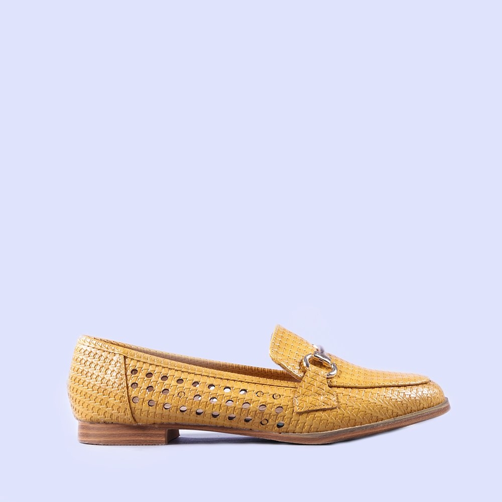 Mocasini dama Olivia galbeni