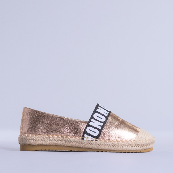 Espadrile dama Viorelia champanie