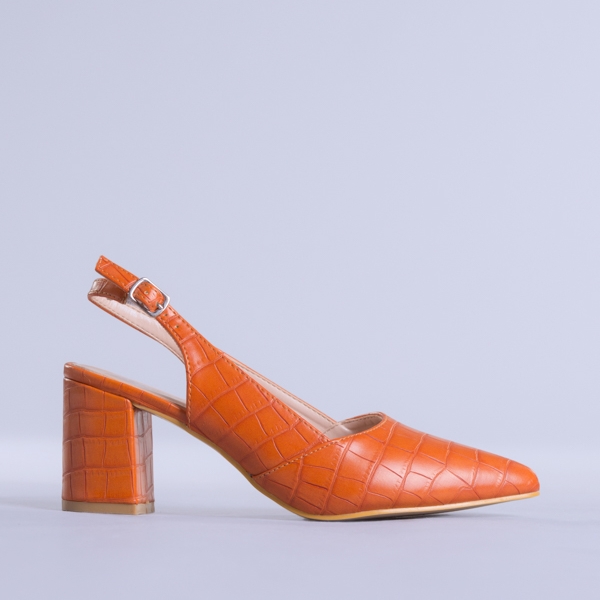 Pantofi dama Teodora portocalii
