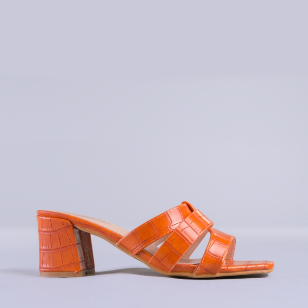 Papuci dama Medeea portocalii