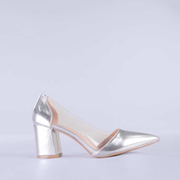 Pantofi dama Paris argintii
