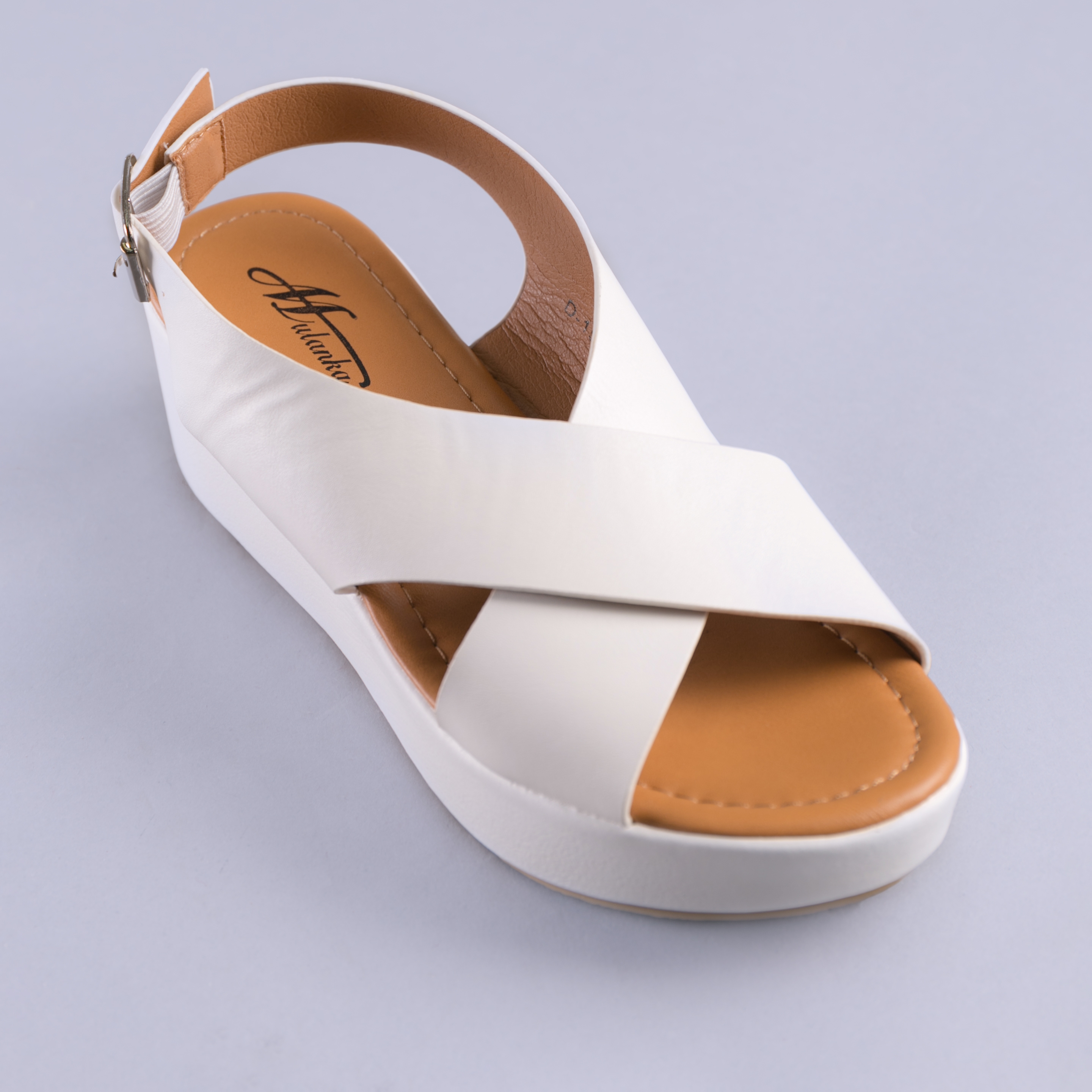 Sandale dama Lelia albe
