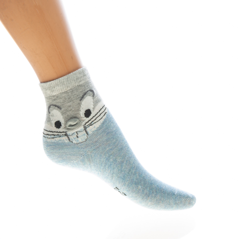 Σετ 2 τεμ Παιδικές κάλτσες με Χαρακτήρες μπλε και πράσινα Μεγ 6-12
