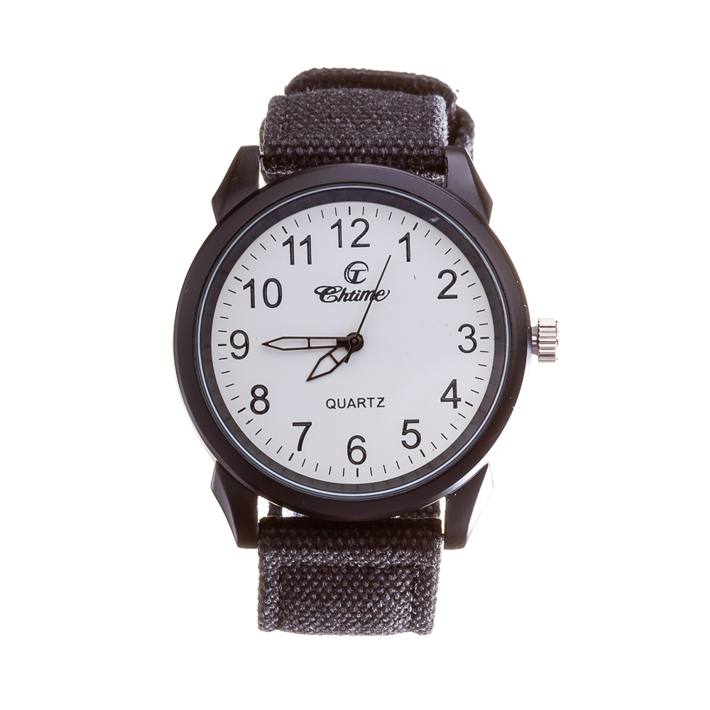 Ανδρικό ρολόι Chtime Μαύρο με λευκό curea textila