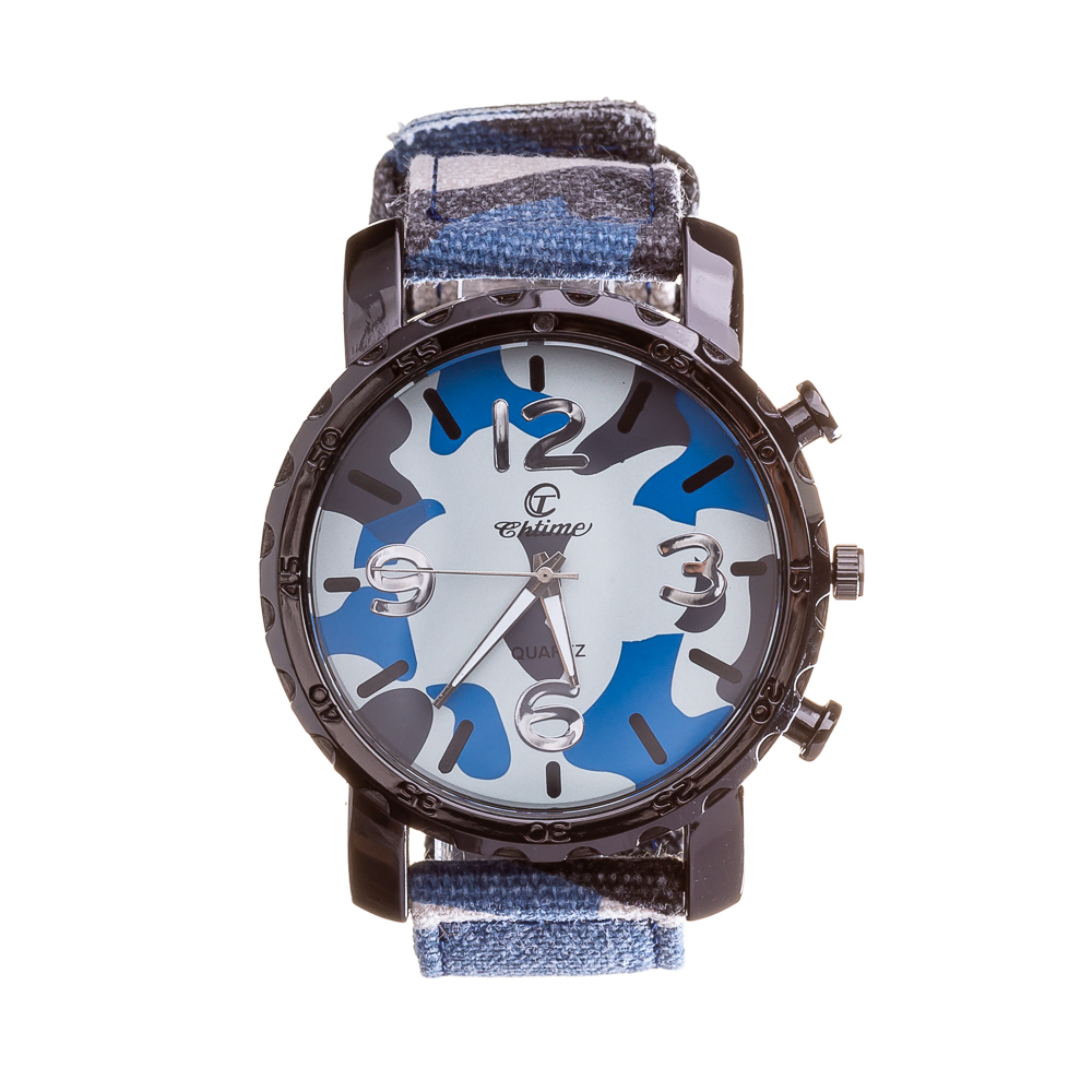 Ανδρικό ρολόι Chtime Μπλε υφασμάτινη ζώνη