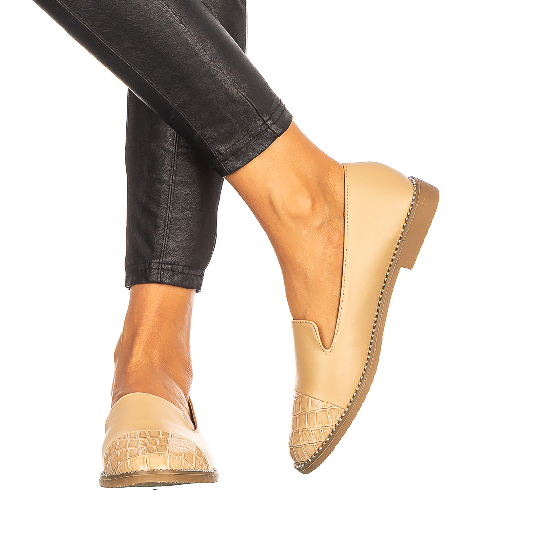 Mocasini dama Rolia bej