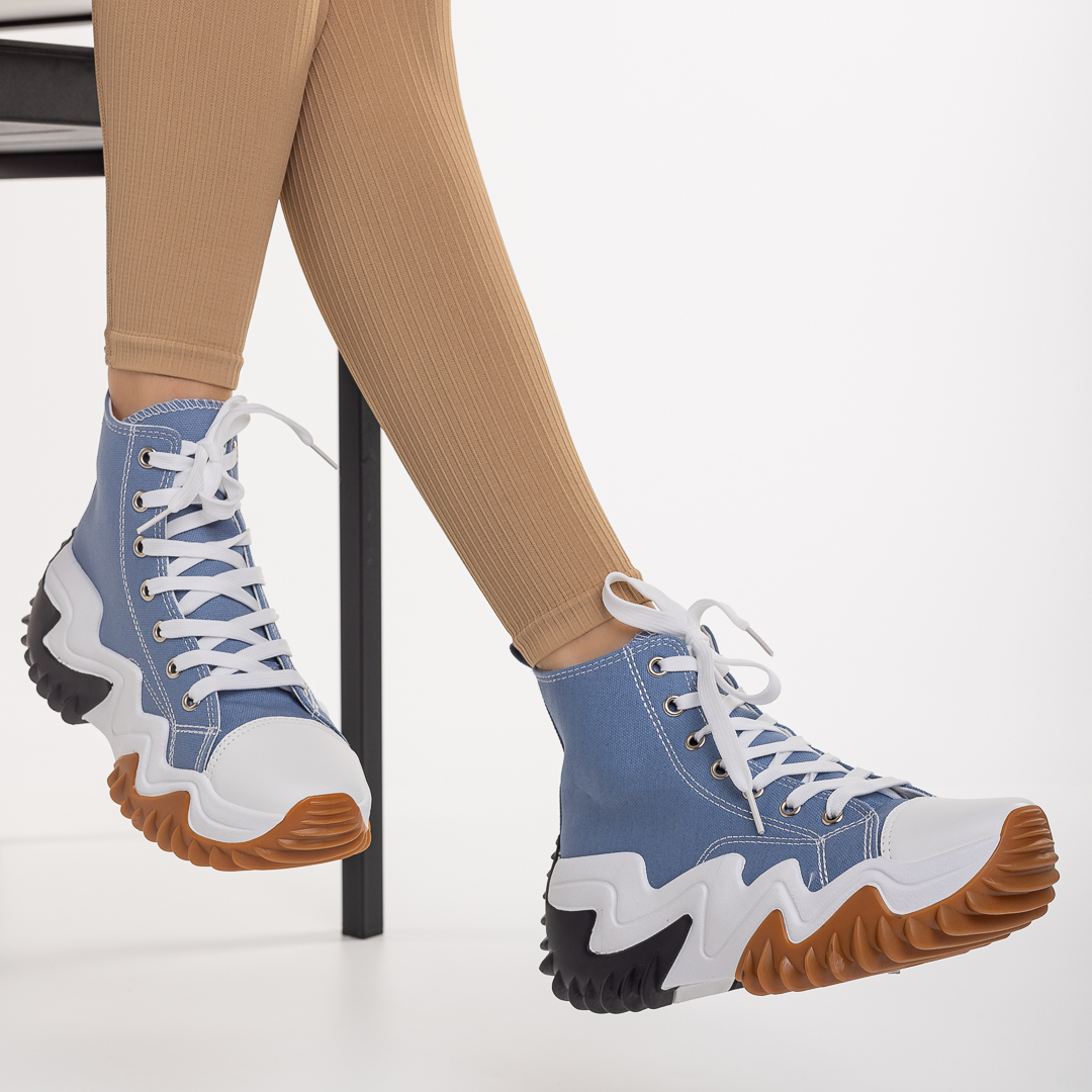 Tenisi dama albastri din material textil Kodia