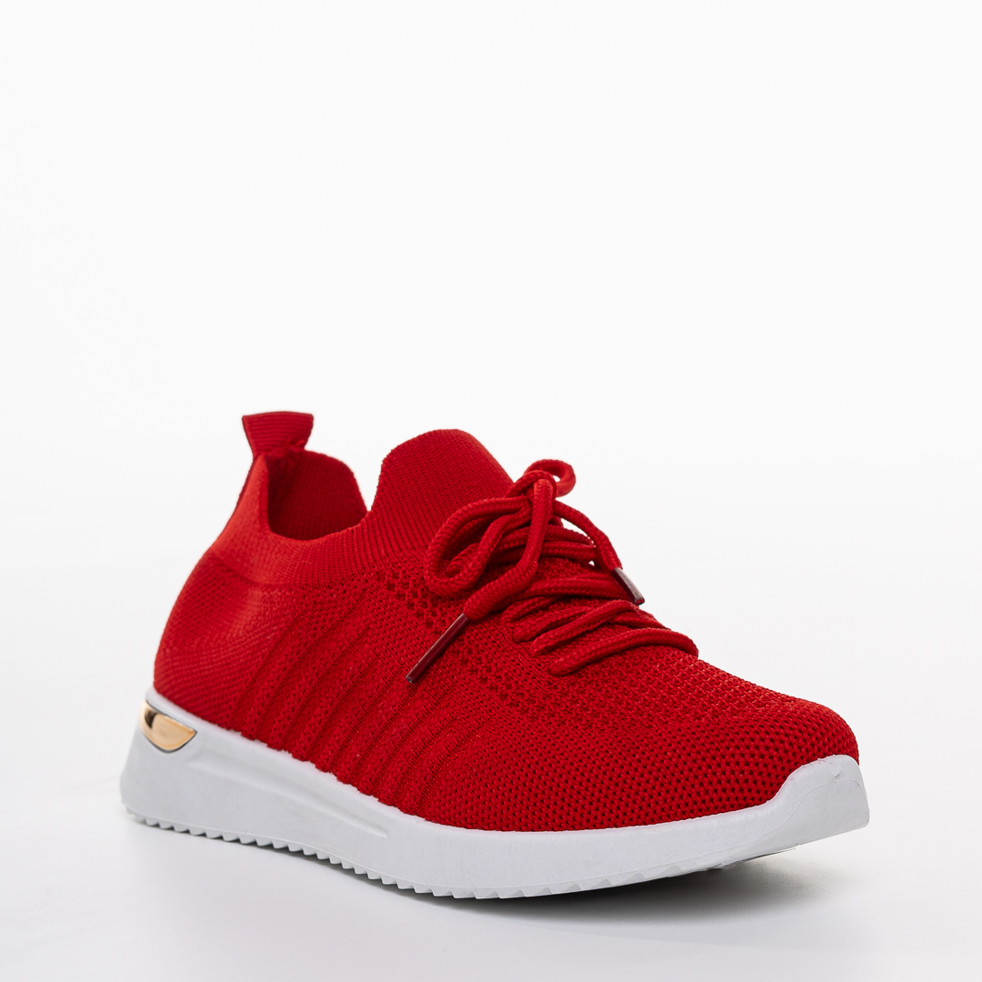 Pantofi sport copii rosii din material textil Brielle Incaltaminte Copii 2023-03-21