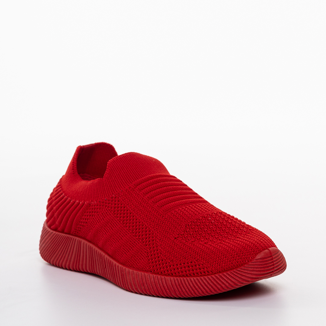 Pantofi sport copii rosii din material textil Luna Incaltaminte Copii 2023-03-21