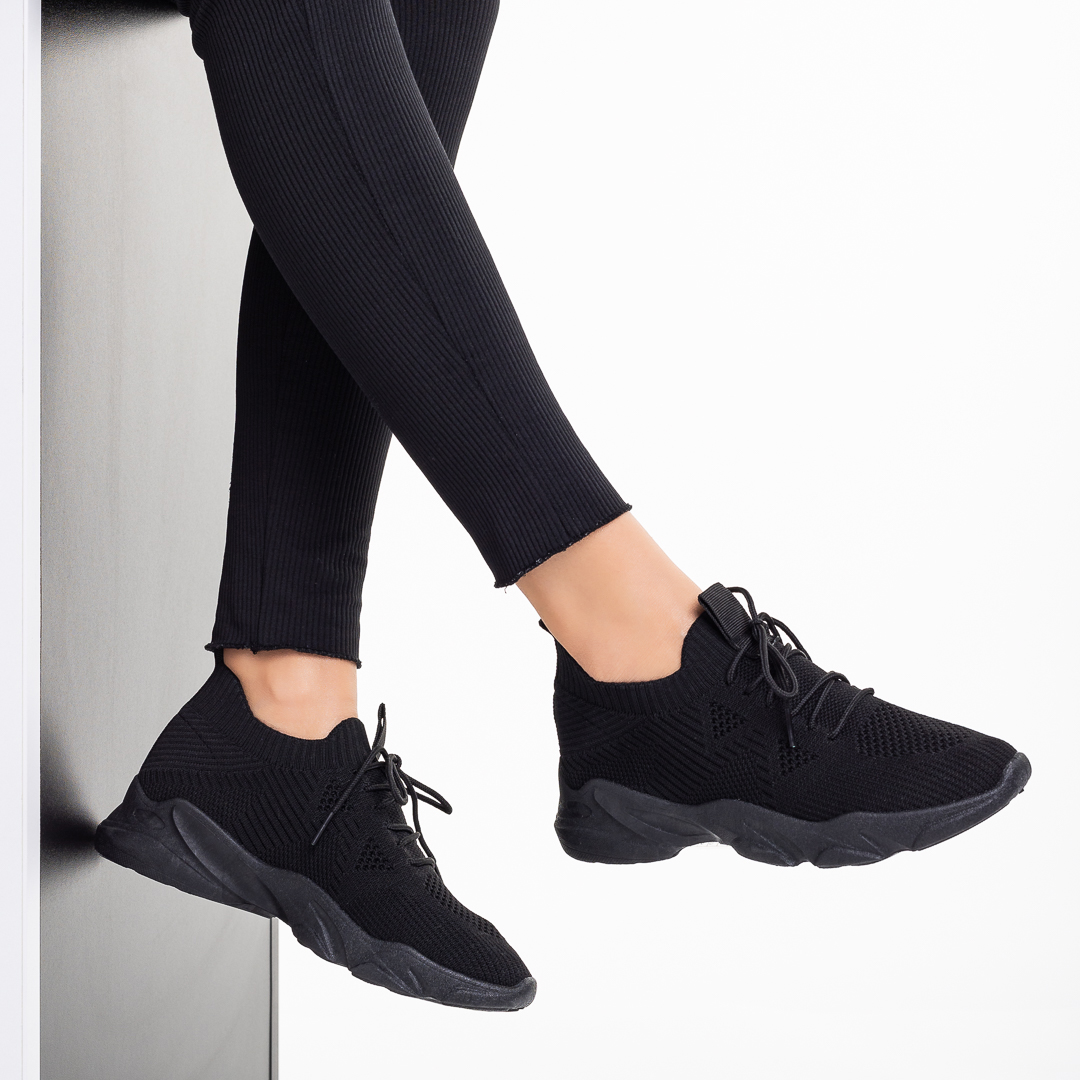 Pantofi sport dama negri din material textil Arianna kalapod.net imagine reduceri