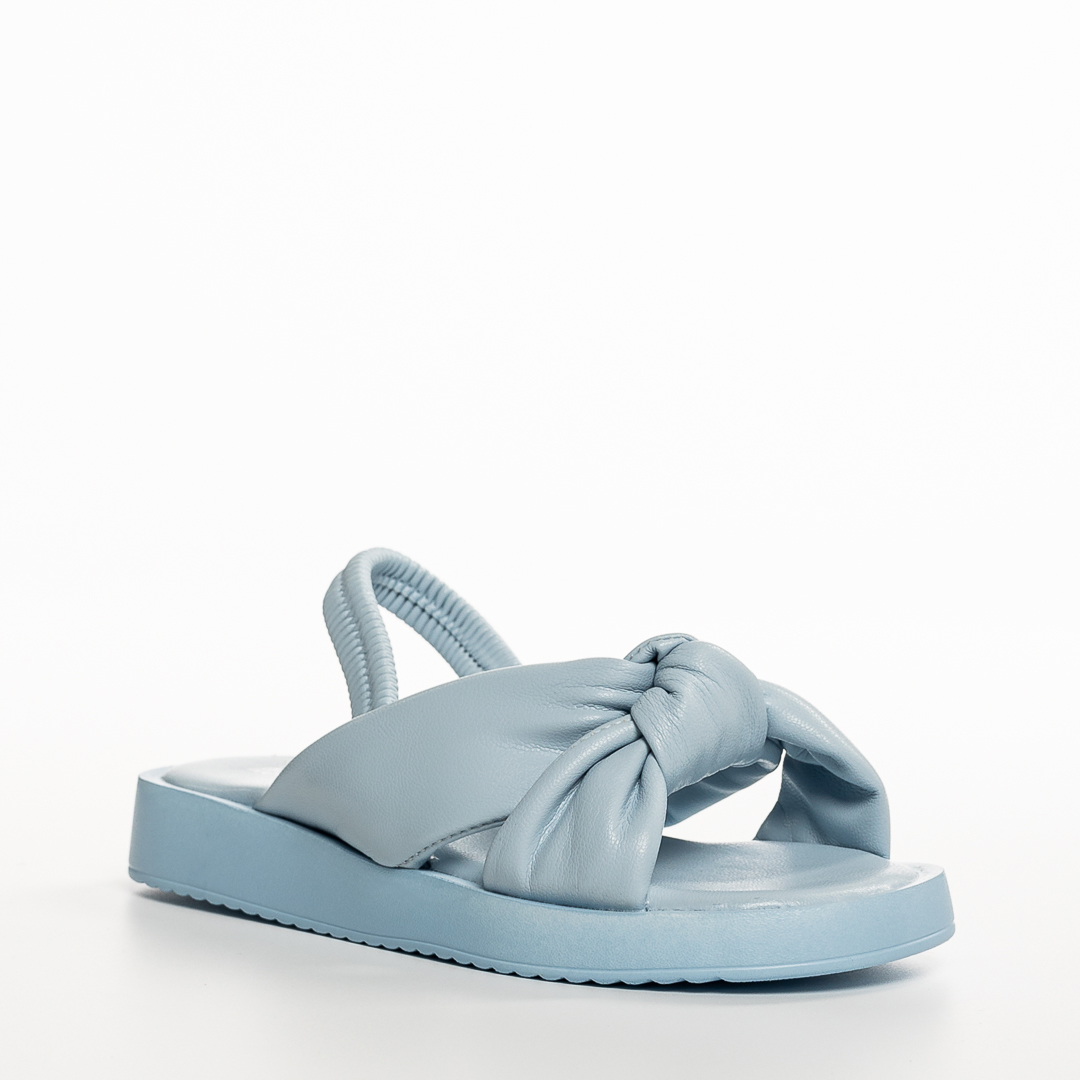 Sandale copii albastre din piele ecologica Louis Incaltaminte Copii 2023-03-21