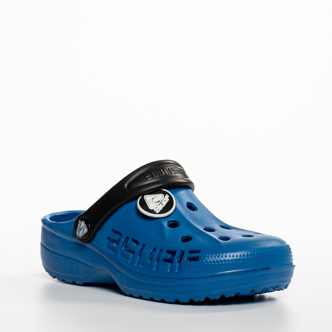 Papuci copii albastri inchis din material sintetic Harvey Incaltaminte Copii 2023-03-19