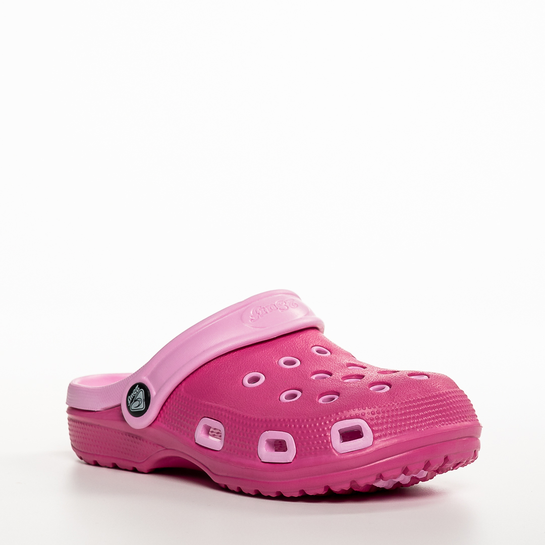 Papucii copii roz din material sintetic Ibrahim kalapod.net imagine reduceri