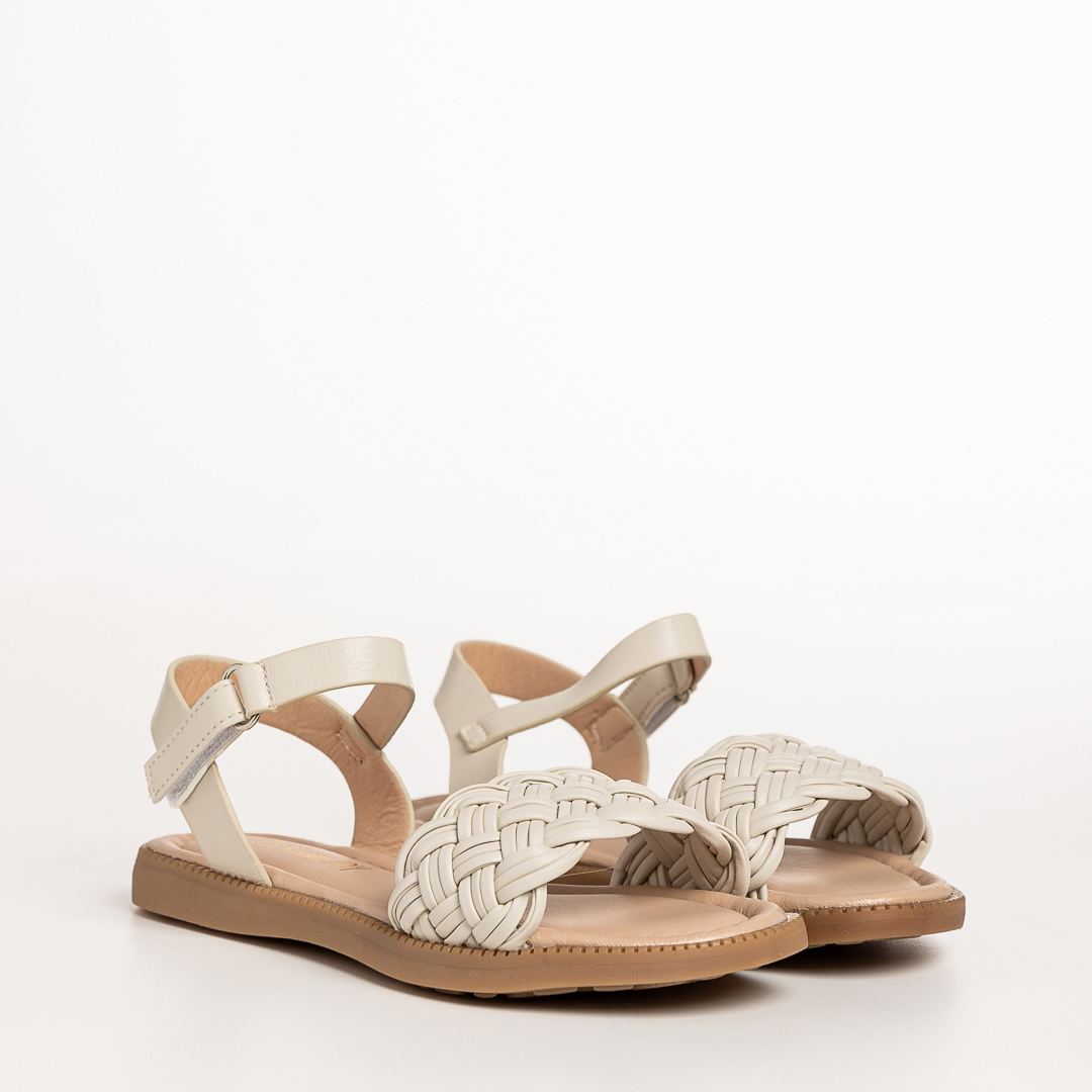 Sandale copii bej din piele ecolgica Winnie