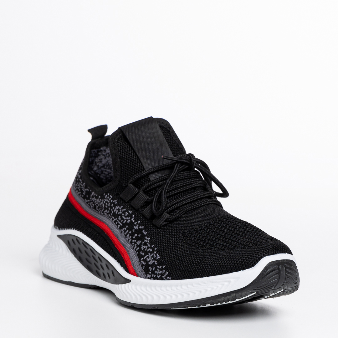 Pantofi sport barbati negri din material textil Dillan