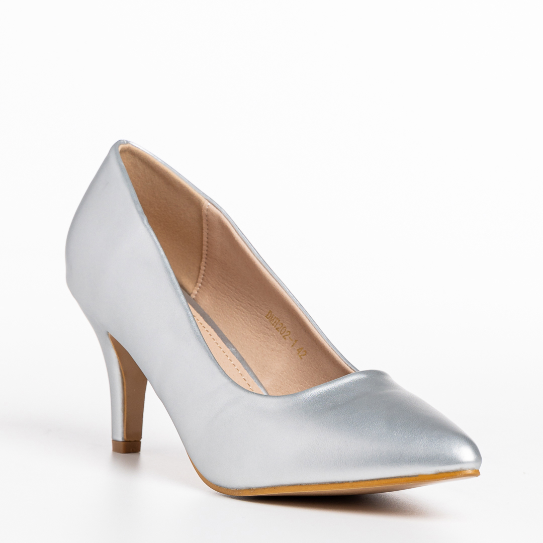 Pantofi dama Zalma argintii BIG SIZE 2023-03-20
