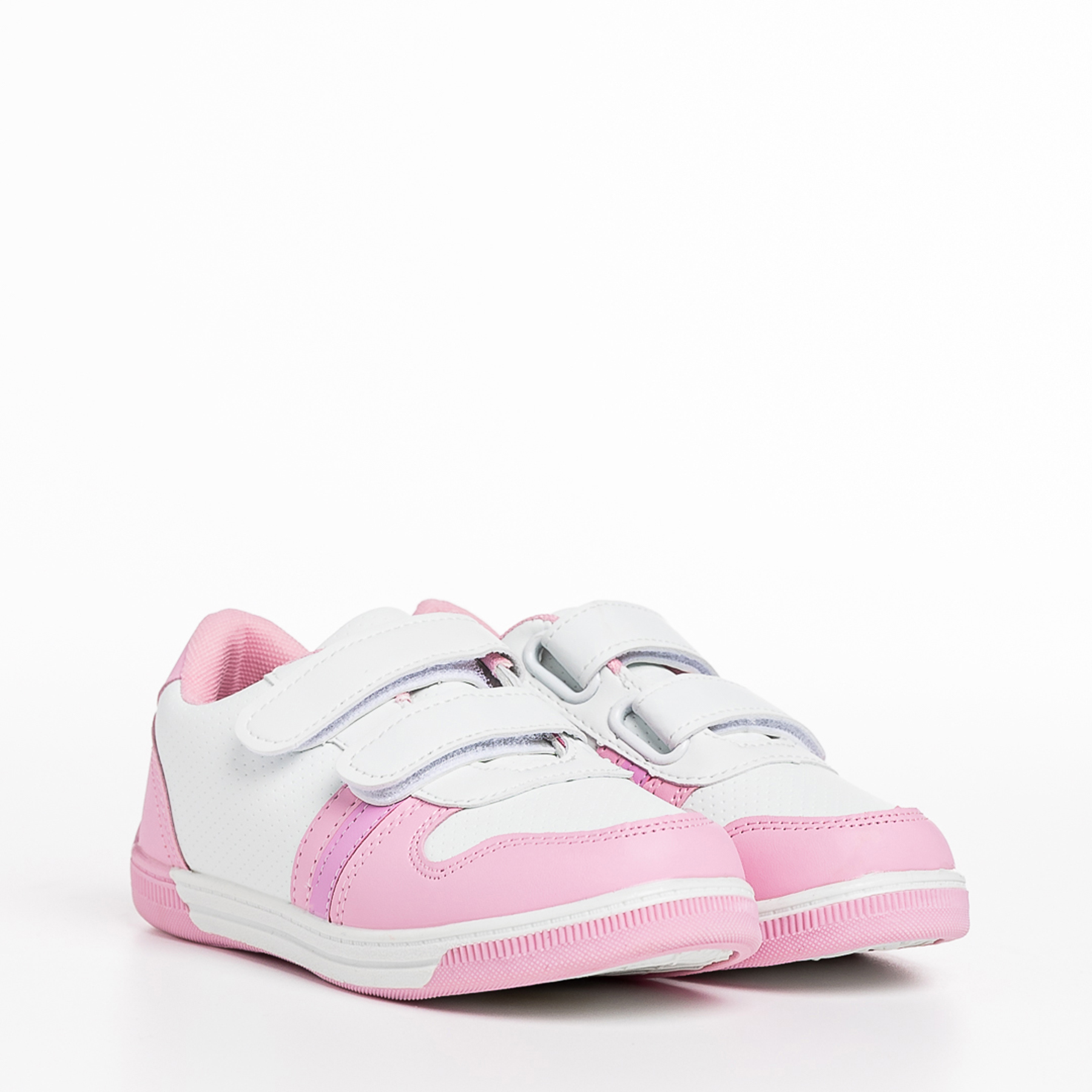 Pantofi sport copii roz cu alb din piele ecologica Buddy kalapod.net imagine reduceri