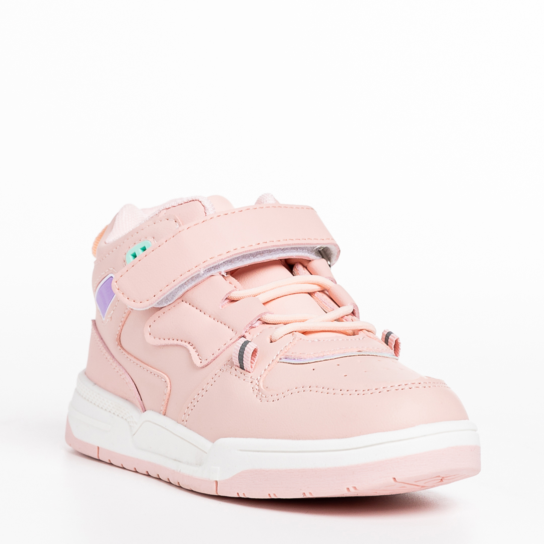 Pantofi sport copii roz din piele ecologica Richey Incaltaminte Copii 2023-03-21