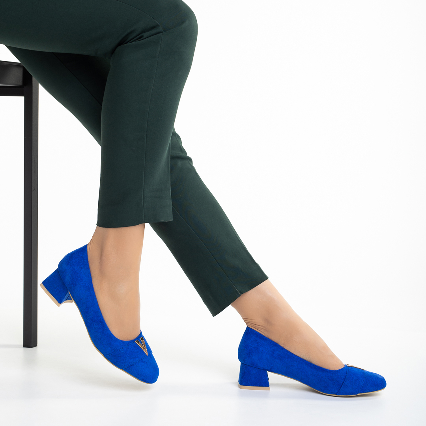 Pantofi dama albastri din material textil Briella kalapod.net imagine reduceri