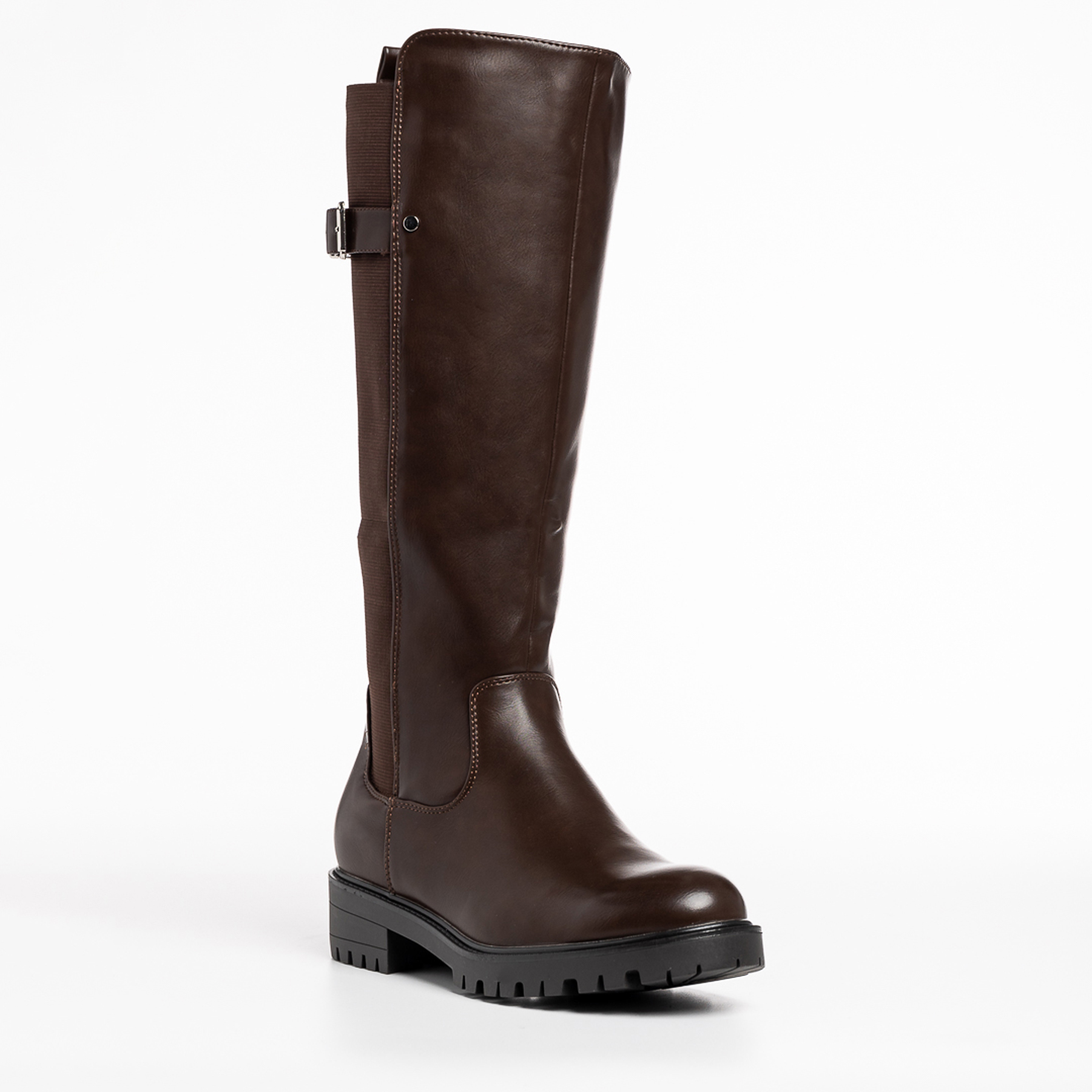 Cizme dama maro din piele ecologica Yesenia