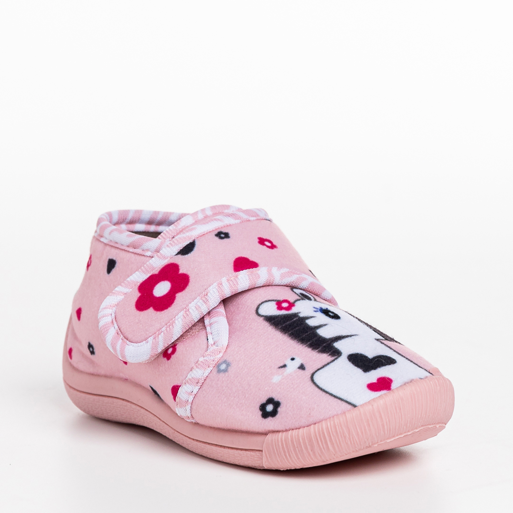 Papuci copii roz din material textil Sadira Incaltaminte Copii 2023-03-19