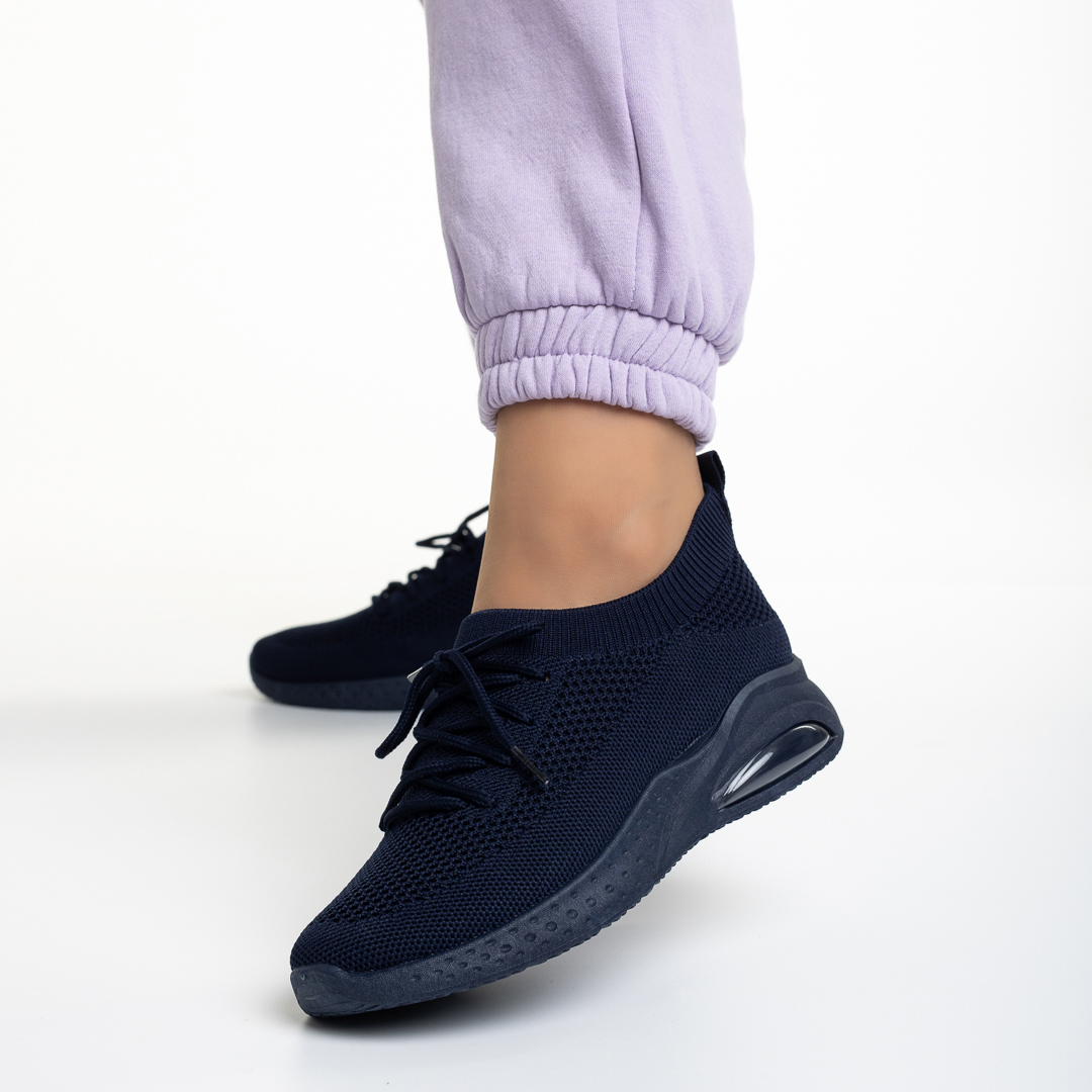 Pantofi sport dama albastri din material textil Panka Incaltaminte Dama 2023-03-24