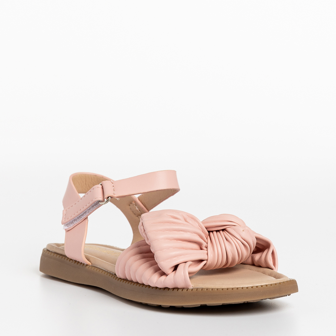 Sandale copii roz din piele ecologica Anuki