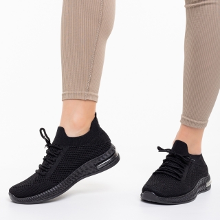Pantofi sport dama negri din material textil  Vayda